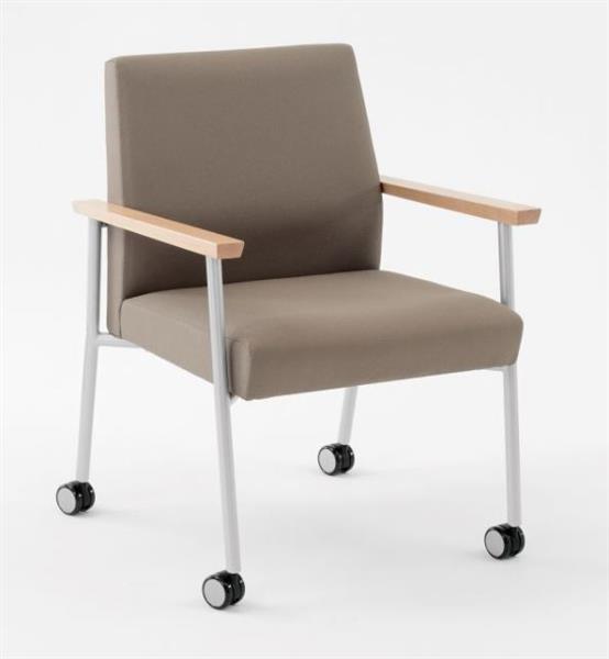 Mystic Guest Oversize Guest Chair with Casters